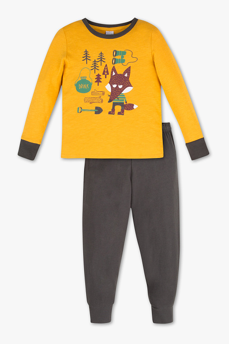 Kolorowe, dwuczęściowe piżamy dla dzieci